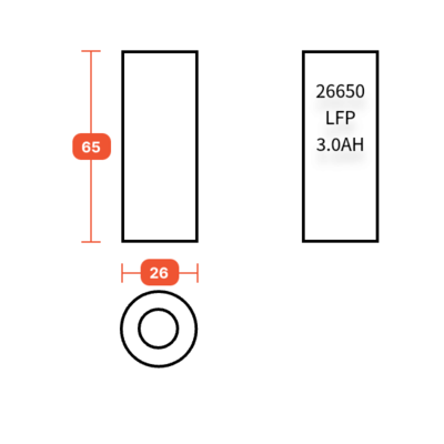 26650-LFP-3.0AH